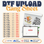 DTF Transfers Upload Gang Sheets