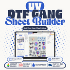 3D UV DTF Transfers Gang Sheet Builder