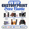 3D UV DTF Transfers By Size