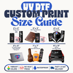 3D UV DTF Transfers By Size