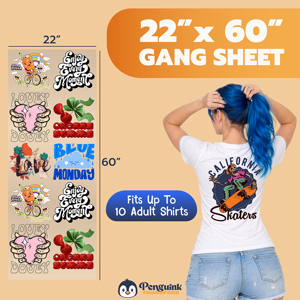 DTF Transfers Upload Gang Sheets