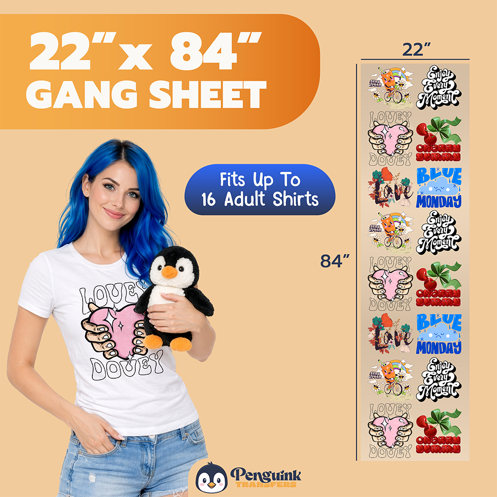 DTF Transfers Upload Gang Sheets