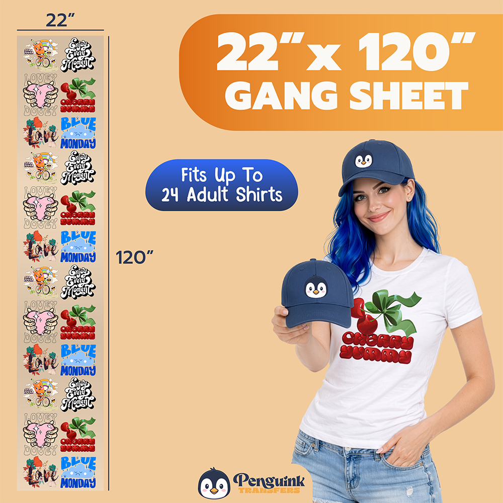 DTF Transfers Upload Gang Sheets