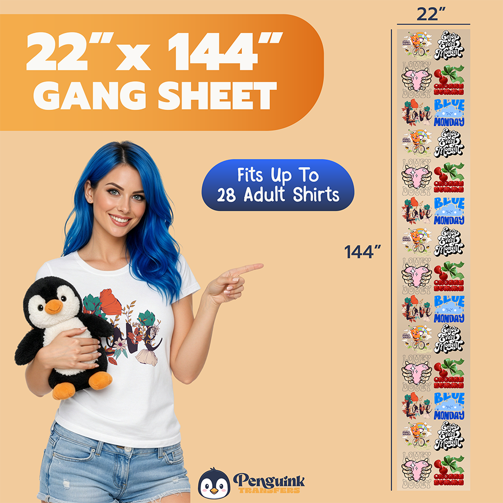 DTF Transfers Upload Gang Sheets