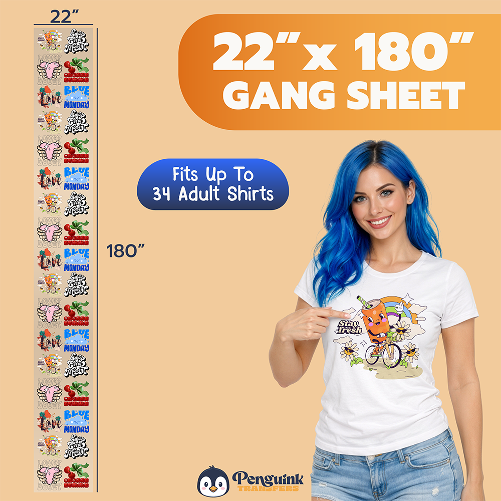 DTF Transfers Upload Gang Sheets