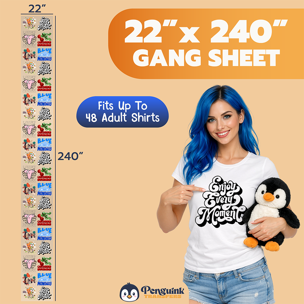 DTF Transfers Upload Gang Sheets