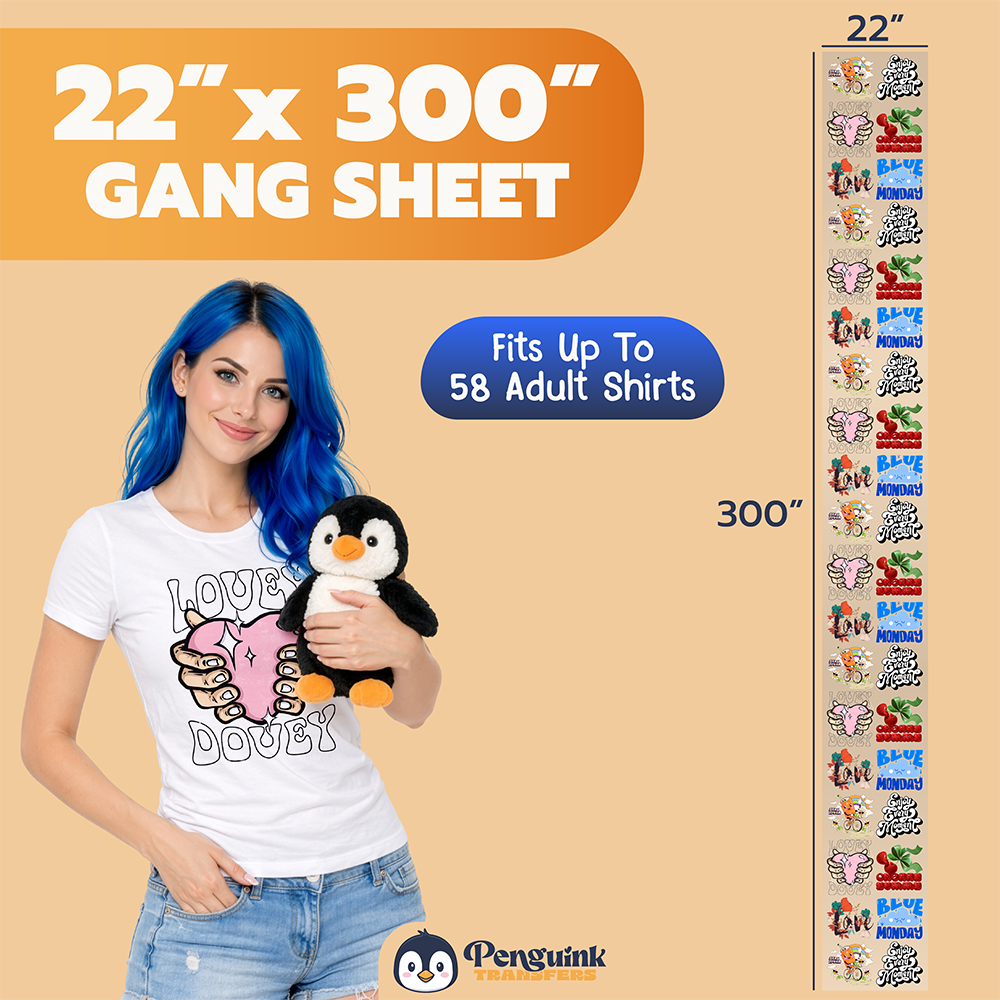 DTF Transfers Upload Gang Sheets