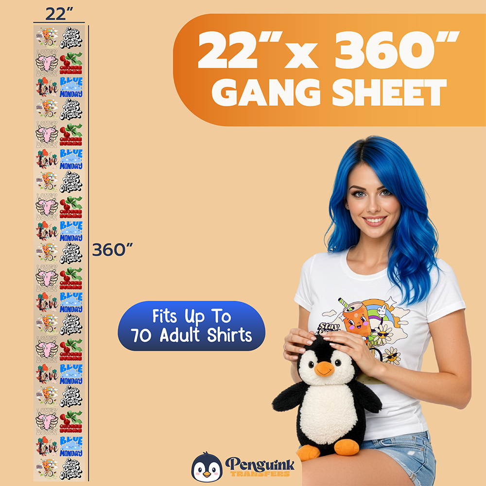 DTF Transfers Upload Gang Sheets