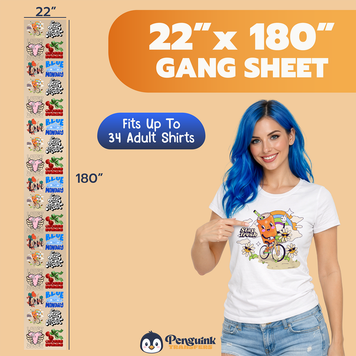 DTF Transfers Upload Gang Sheets