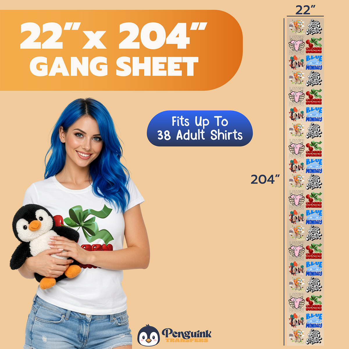 DTF Transfers Upload Gang Sheets