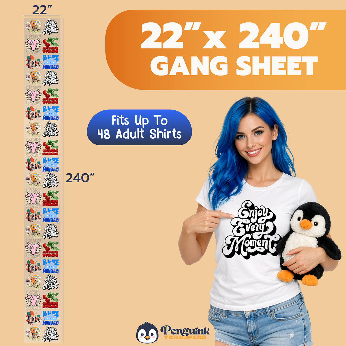 DTF Transfers Upload Gang Sheets