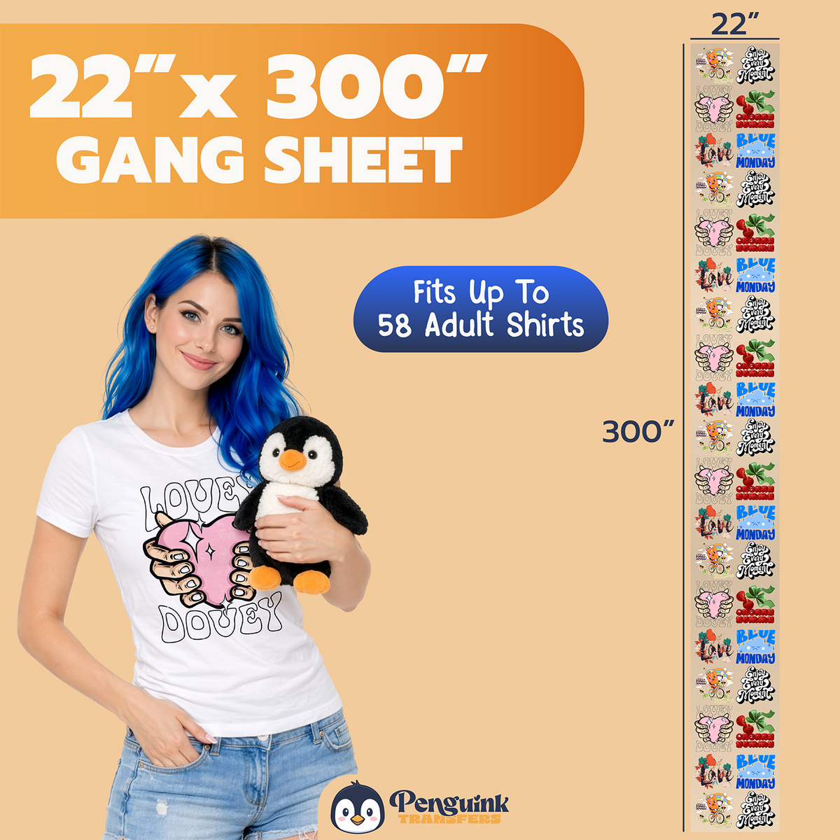 DTF Transfers Upload Gang Sheets