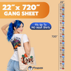DTF Transfers Upload Gang Sheets