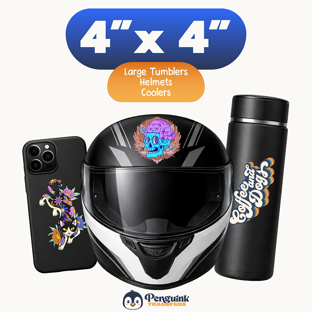 3D UV DTF Transfers By Size