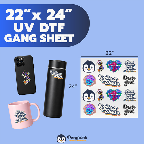 3D UV DTF Transfers Gang Sheet Builder