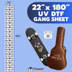 3D UV DTF Transfers Gang Sheet Builder