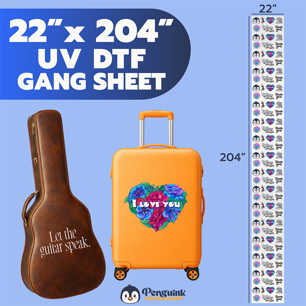3D UV DTF Transfers Upload Gang Sheets