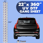 3D UV DTF Transfers Gang Sheet Builder